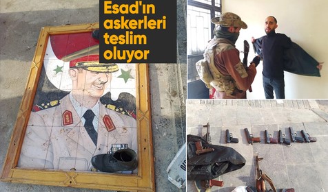 Esad'ın askerleri teslim oluyor