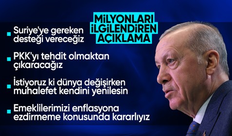 Kabine Toplantısı sona erdi: Cumhurbaşkanı Erdoğan'dan açıklamalar