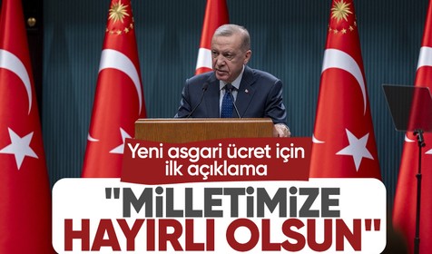 Cumhurbaşkanı Erdoğan asgari ücret açıklaması: Milletimize hayırlı olsun