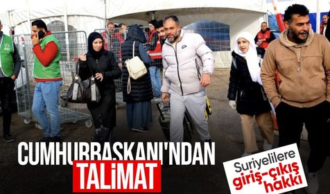 Cumhurbaşkanı Erdoğan'dan talimat var: Suriyelilere hazırlık için her aileden 1 kişiye hak verildi