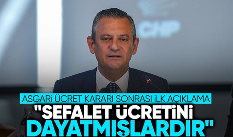 Özgür Özel: "Emekçiye hezimeti yaşatmış sefalet ücretini dayatmışlardır"
