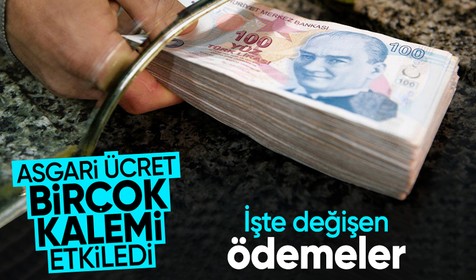 Son dakika: Yeni asgari ücret birçok kalemi etkiledi: İşte değişen ödeme ve ücretler