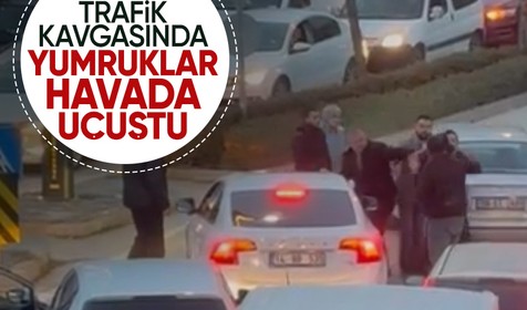 Bolu'da trafik kavgasında yumruklar havada uçuştu