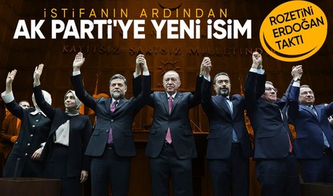 Nedim Yamalı AK Parti'ye katıldı: Rozetini Erdoğan taktı