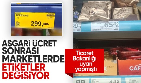 Asgari ücret zammı sonrası beklenen oldu: Marketlerde fiyat artışı başladı