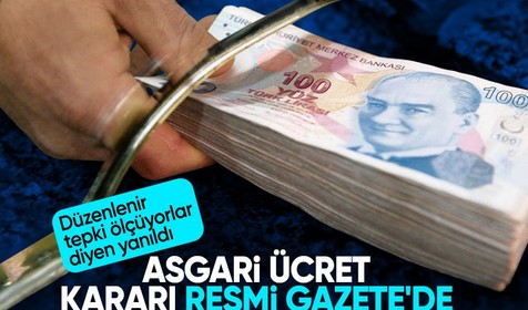 Asgari ücrette ek zam umudu olanları üzecek haber! Tespit Komisyonu kararı Resmi Gazete'de