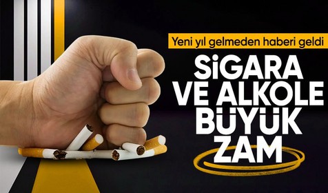 Yeni yılda sigara ve alkole büyük zam