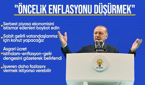 Cumhurbaşkanı Erdoğan'dan asgari ücret eleştirilerine yanıt: İstihdam, enflasyon, gelir arasında dengeyi gözeten bir rakam