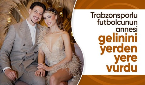 Futbolcu Enis Destan kendisinden 10 yaş büyük Arzum Kuruçalı ile nişanlandı! Annesi Gül Destan gelinini yerden yere vurdu