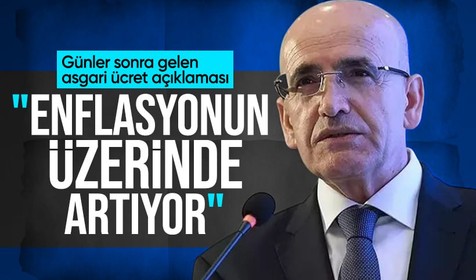 Mehmet Şimşek'ten asgari ücret açıklaması: Enflasyonun üzerinde artıyor
