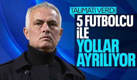 Mourinho üzerlerini çizdi! Fenerbahçe 5 futbolcu ile yollarını ayırıyor