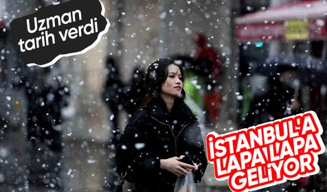 Uzman tarih verdi! İstanbul'a lapa lapa kar geliyor! Tarih verildi🌨️☃️
