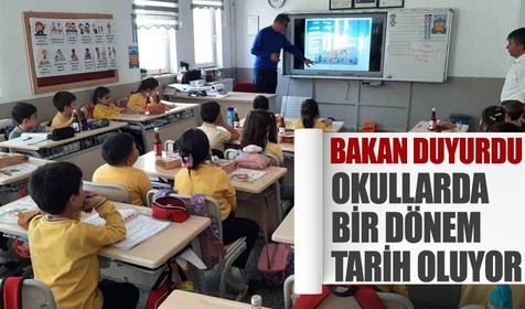Bir dönem tarih oldu! Bakan Tekin: İlkokullarda karne yerine gelişim raporu uygulaması olacak