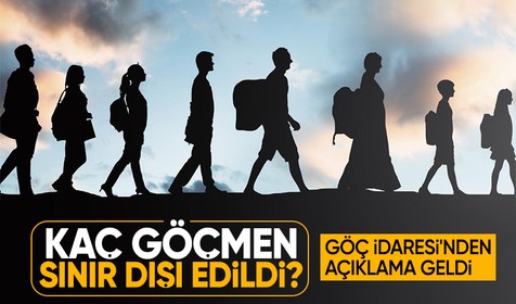 Göç İdaresi Başkanlığı sınır dışı edilen düzensiz göçmenlere ilişkin verileri paylaştı