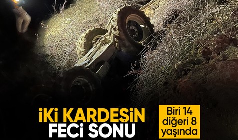 Antalya'da 14 yaşındaki sürücünün kullandığı traktör devrildi: 2 ölü