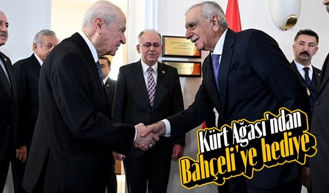 Bahçeli'nin 'Kürt ağası' dediği Ahmet Türk'ten kendisine hediye!