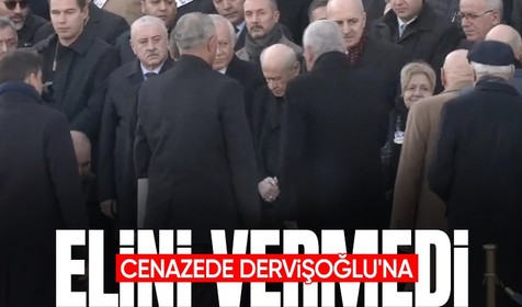 Devlet Bahçeli ve Müsavat Dervişoğlu'na cenazede elini vermedi