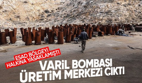 Esad'ın halkına yasakladığı Kasyun Dağı'ndan varil üretim tesisi çıktı