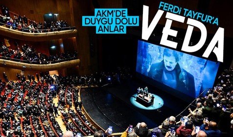 Ferdi Tayfur için Atatürk Kültür Merkezi'nde tören düzenlendi