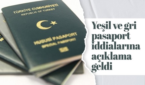Yeşil ve gri pasaport sahipleri hakkında asılsız iddialara DMM'den yalanlama geldi