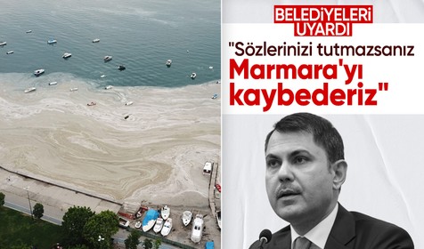 Bakan Kurum'dan belediyelere müsilaj uyarısı: Söz verilen aksiyonları yapmazsak Marmara'yı kaybederiz