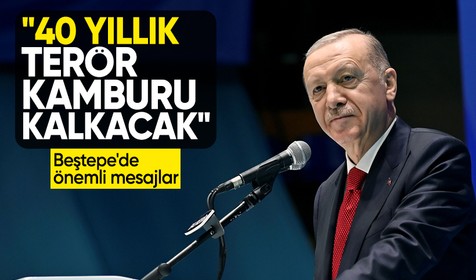 Cumhurbaşkanı Erdoğan Beştepe'de konuştu: 40 yıllık terör kamburu kalkacak