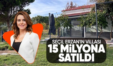 Futbol dünyasına büyük vurgun yapan Seçil Erzan'ın Bozcaada'daki villası 15 milyon liraya satıldı