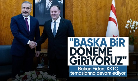 Dışişleri Bakanı Fidan, KKTC Meclis Başkanı Öztürkler ile görüştü