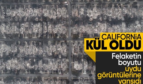 California kül oldu: Felaketin boyutu uydu görüntülerine yansıdı