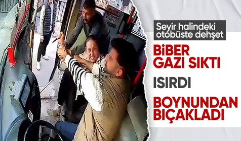 Çocuğunu göstermeyen kocasını direksiyon başında esir alıp bıçakladı! O anlar kamerada