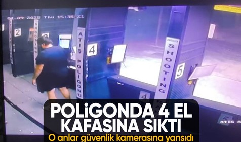 Atış yapmak için geldiği poligonda intihara kalkıştı