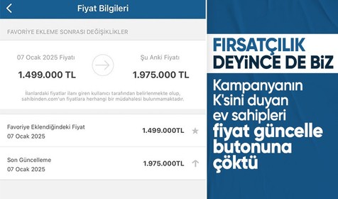 Düşük faizli konut kredisini duyan fırsatçılar fiyatları 500 bin TL birden yükseltti