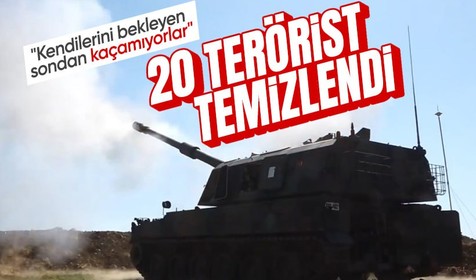 Suriye'nin kuzeyinde 20 terörist etkisiz hale getirildi