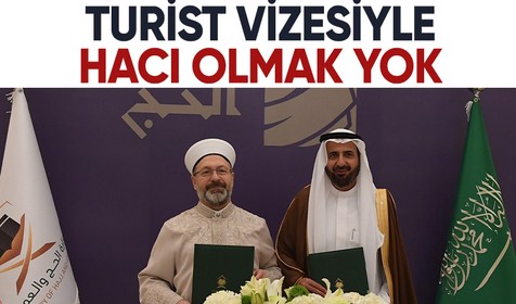 Ali Erbaş 2025 yılı hac protokolünü imzaladı! Turist vizesiyle izin yok🕋