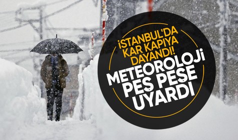 İstanbul'da kar kapıya dayandı! Meteoroloji'den peş peşe uyarılar