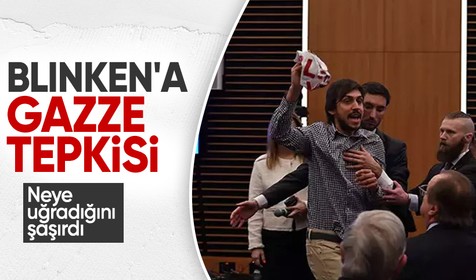 Konuşması yarıda kesildi, Blinken neye uğradığını şaşırdı