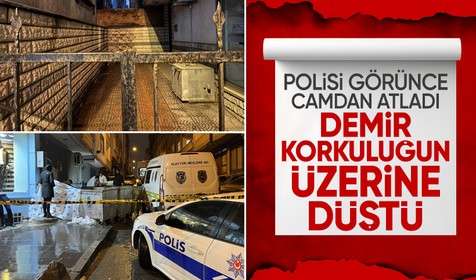 Polisi görünce camdan atlayan genç demir korkuluğun üzerine düşerek öldü