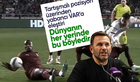 Okan Buruk'tan yabancı VAR hakemine tepki: Bu pozisyon dünyanın her yerinde penaltıdır