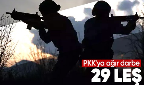 Son dakika! MSB Suriye'nin kuzeyinde 29 PKK'lı teröristin öldürüldüğünü duyurdu