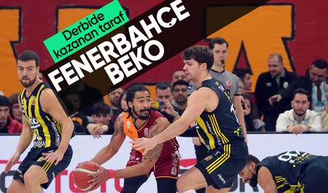 Galatasaray'ın serisi bozuldu! Dev derbide kazanan Fenerbahçe Beko!