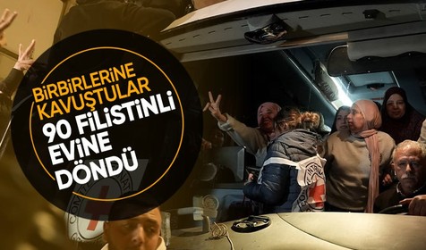 Gazze'de ateşkes: İsrail 90 Filistinliyi serbest bıraktı
