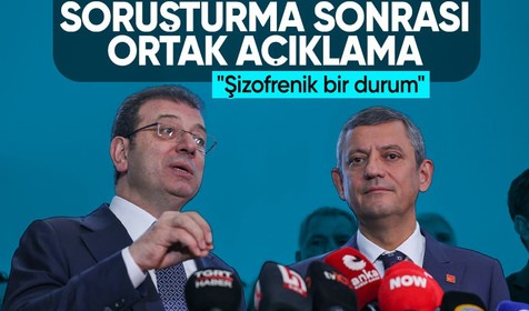 İmamoğlu ve Özel'den soruşturma sonrası ortak açıklama