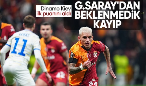 Galatasaray'dan sahasında beklenmedik kayıp: Dinamo Kiev ilk puanını aldı