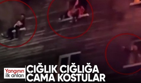 Yangının ilk anları ortaya çıktı: Alevlerden kaçmak için camlara koşup kendilerini aşağı attılar