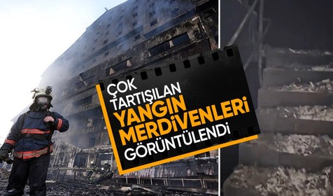 Bolu'daki yangın faciasında 'merdiven' sorusu: Görüntüler ortaya çıktı