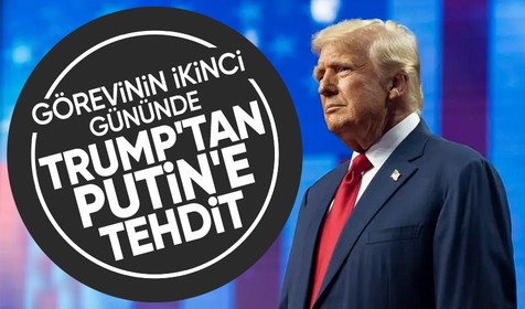 Görevinin ikinci gününde Trump'tan Putin'e tehdit