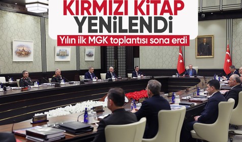 Cumhurbaşkanı Erdoğan başkanlığında toplanan yılın ilk MGK'sı sona erdi