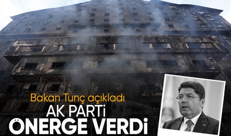 Bakan Tunç açıkladı: AK Parti'den Kartalkaya'daki otel yangınına ilişkin önerge