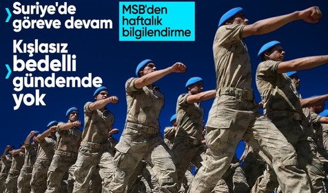 MSB'den açıklama: Suriye'de TSK'nın görevi sürüyor