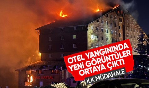 Kartalkaya'daki otel yangınına ilk müdahale anları